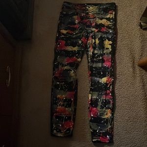 Painted jeans size 30